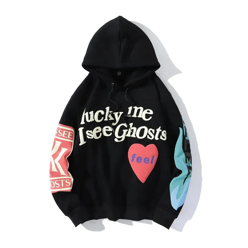 Graffiti alphabet print hoodie sweatshirt - Bellarte Enchanté Graffiti alphabet print hoodie sweatshirt